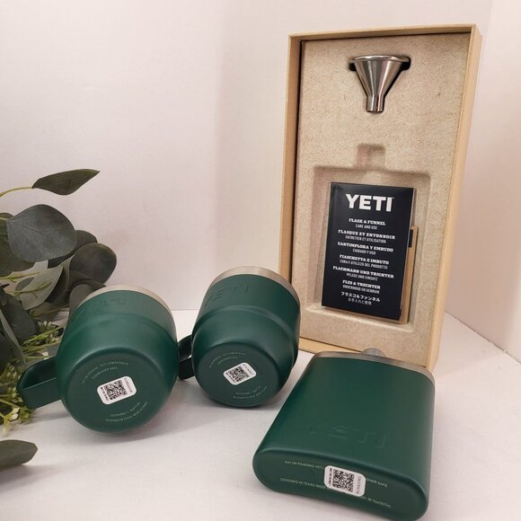 Yeti Rambler 2 Stackable Mighty Mini Durasip Ceramic Mugs & Flask With Funnel - Picture 5 of 16